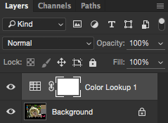 Color Lookup Created