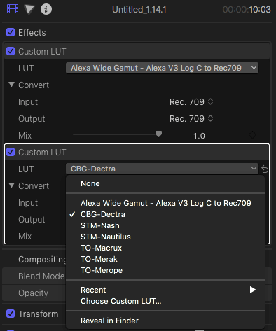 what is luts for final cut pro