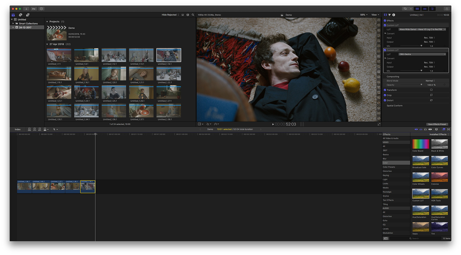 luts for final cut pro x