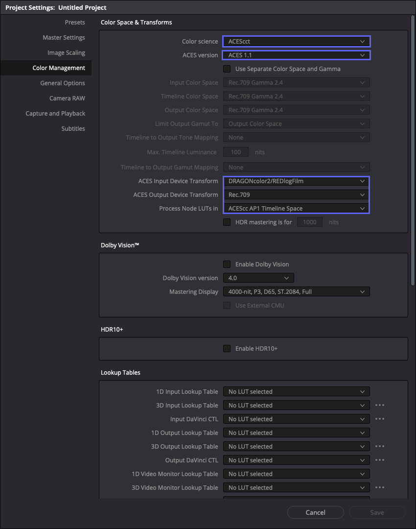 how to apply lut davinci resolve